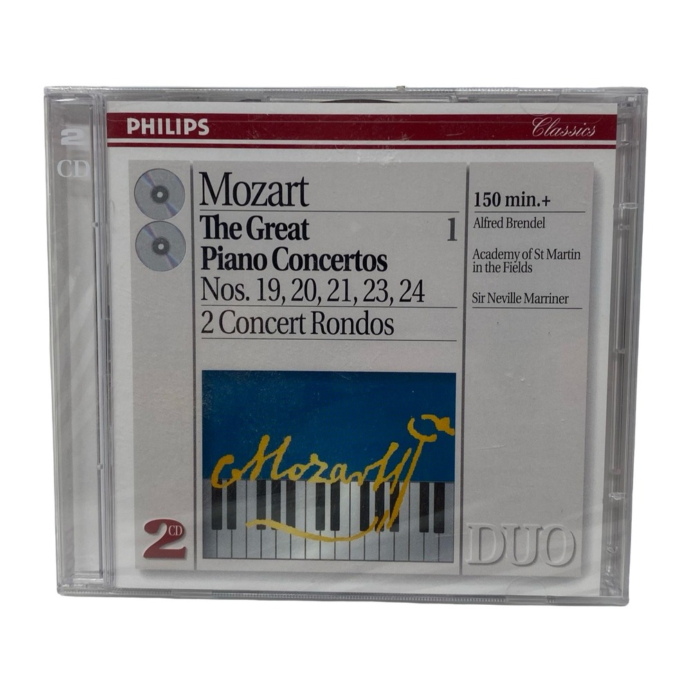Mozart The Great Piano Concertos Vol 1 Alfred Brendel Philips 2 CD Set SEALED